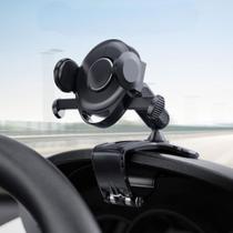 Suporte De Celular 360 Para Painel Retrovisor Quebra Sol Carro Automotivo Com Clip