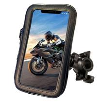 Suporte de Celular a Prova D'Água Impermeável para Bicicleta Moto Bike GPS e Guidão, Gira 360 Até 6.6 Polegadas