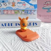 Suporte de Celular Anime Pokémon Pikachu Eevee 6cm Silicone Personagem:Eevee