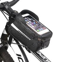 Suporte de Celular com Bolsa de Quadro para Bike Prova dágua 6.5 Suporte de Celular com Bolsa de Quadro para Bike Prova dágua 6.5