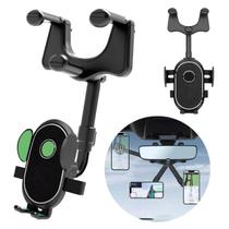 Suporte de Celular GPS Smartphone Universal Veicular Retrovisor Articulado Travas Carro Ajustável Suporte de Celular GPS Smartphone Universal Veicular Retrovisor Articulado Travas Carro Ajustável