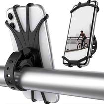 Suporte de Celular para Bike Moto Carrinho Silicone Antivibração, Rotação 360, Universal 4,0 a 6,5 Polegadas