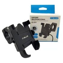 Suporte De Celular Para Moto / Bicicleta Entrada Usb It-Blue