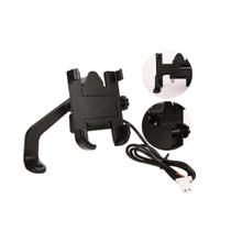 Suporte de celular para moto com carregador para retrovisor Suporte de celular para moto com carregador para retrovisor