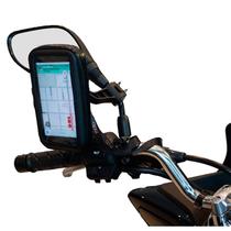 Suporte de Celular para moto impermeável MOTOCOM de Retrovisor Scooter