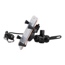 suporte de celular para moto universal com carregador usb suporte de celular para moto universal com carregador usb