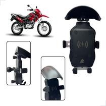 Suporte De Celular Para Motos Com Carregador USB E Indução NXR 150 BROS Suporte De Celular Para Motos Com Carregador USB E Indução NXR 150 BROS