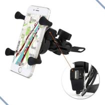 Suporte de Celular Spider para Moto com Carregador USB Universal - Ecooda