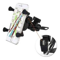 Suporte de Celular Spider para Moto com Carregador USB Universal - Utimix