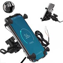 Suporte De Celular Universal Garra Com Carregador Para Moto - Tesla Store