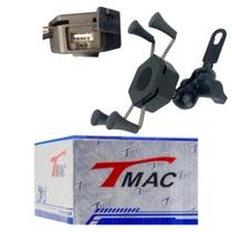 Suporte de Celular Universal Tipo Garra 7.5 Pol. Carregador USB Suporte de Celular Universal Tipo Garra 7.5 Pol. Carregador USB