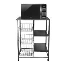 Suporte De Chão Para Microondas Forno Elétrico Filtro De Água Com Fruteira E Prateleiras Reforçada Multiuso Suporte De Chão Para Microondas Forno Elétrico Filtro De Água Com Fruteira E Prateleiras Reforçada Multiuso