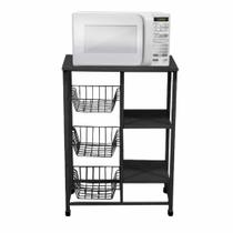 Suporte De Chão Para Microondas Forno Elétrico Filtro De Água Com Fruteira E Prateleiras Reforçada Multiuso Suporte De Chão Para Microondas Forno Elétrico Filtro De Água Com Fruteira E Prateleiras Reforçada Multiuso