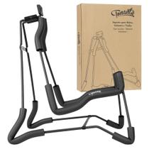 Suporte de Chão Tonante Cavalete Antiderrapante Emborrachado Ajustável Para Violão Guitarra Baixo Cavaco Estrutura Compacta e Portátil Suporte de Chão Tonante Cavalete Antiderrapante Emborrachado Ajustável Para Violão Guitarra Baixo Cavaco Estrutura Compacta e Portátil