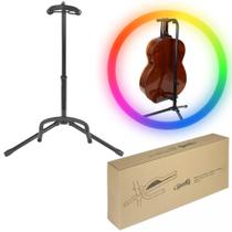 Suporte de Chão Tonante Com Trava Para Traste Base Emborrachada Tubular Para Violão Guitarra Baixo Cavaco Suporte de Chão Tonante Com Trava Para Traste Base Emborrachada Tubular Para Violão Guitarra Baixo Cavaco