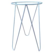 Suporte de Chão Tripé 40X22 (Bitola 6 mm) Branco JC JARDIM