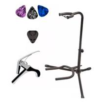 Suporte De Chão Violão + Capotraste+ Palhetas+ Porta Palheta Suporte De Chão Violão + Capotraste+ Palhetas+ Porta Palheta