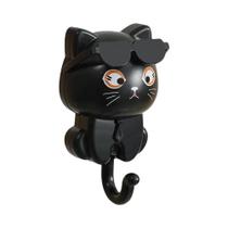 Suporte De Chaves Em Forma De Gato Com Óculos De Sol, Ganchos Adesivos Para Decoração De Parede Para