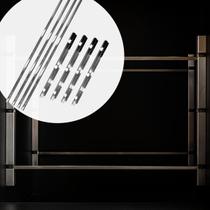 Suporte De Churrasqueira Inox Para Grelha E Espeto Churrasco