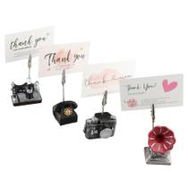 Suporte de clipe Memo Dohobby Vintage Resin 4 unidades