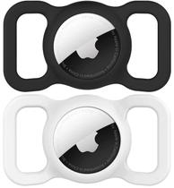 Suporte de coleira para cães Airtag SWINCHO Silicone GPS Tracker, pacote com 2