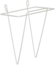 Suporte de colher Winco Utility branco de 7 x 8 polegadas montado na parede