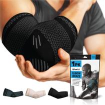 Suporte de compressão Elbow Brace POWERLIX Black Size L Suporte de compressão Elbow Brace POWERLIX Black Size L