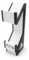 Suporte De Controle Duplo Ps5 Funcional Premium Setup Gamer Branco Ps5