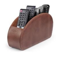 Suporte de controle remoto Londo com 5 bolsos em couro real Suporte de controle remoto Londo com 5 bolsos em couro real