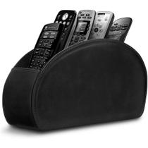 Suporte de controle remoto RHCSZ Leather 5 compartimentos preto Suporte de controle remoto RHCSZ Leather 5 compartimentos preto