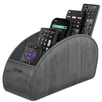 Suporte de controle remoto SITHON PU Leather 5 compartimentos