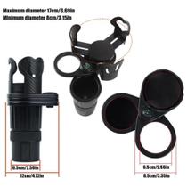 Suporte de copo 3 em 1 para carro expansor ajustável 360 com bússola e base antiderrapante