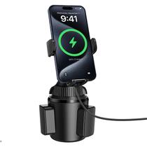 Suporte de Copo com Carregador Sem Fio 15W para Carro - Apps2car