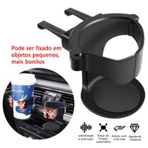 Suporte de Copo e Garrafa para Saída de Ar Veicular Suporte de Copo e Garrafa para Saída de Ar Veicular