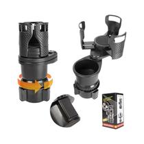 Suporte De Copo Rotativo De Dupla Camada Para Carro, Rack Multifuncional De Armazenamento De Bebidas