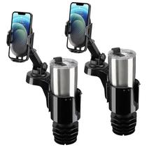 Suporte de Copos para Carro JOYTUTUS com Suporte para Telefone - Rotação 360° (2 Unidades)