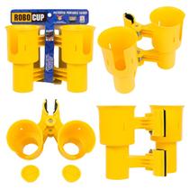 Suporte de copos ROBOCUP Yellow Patenteado Braçadeira Dupla Portátil
