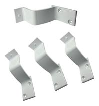 Suporte De Corrimão De Parede Aluminio Barra Cores 4pç