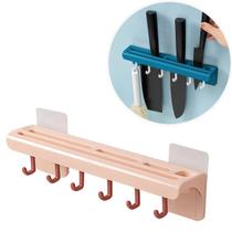 Suporte De Cozinha Azul Porta Talheres Facas