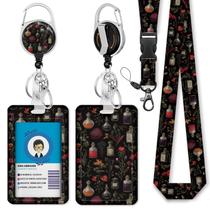 Suporte de crachá de identificação Lanyard Giancomics Magic Vials com bobina