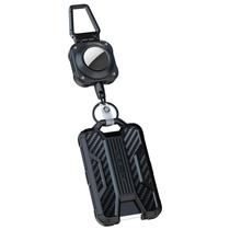Suporte de crachá LIUGX com bobina retrátil Airtag de 80 cm Suporte de crachá LIUGX com bobina retrátil Airtag de 80 cm