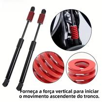 Suporte De Elevação Para Porta-Malas Traseiro De Carro Vermelho, 2PCS, Barra De Compressão Espiral