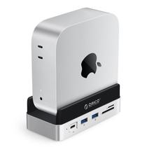 Suporte de encaixe ORICO MiniDock Mac mini M4 Hub de alumínio 10 em 1 Suporte de encaixe ORICO MiniDock Mac mini M4 Hub de alumínio 10 em 1