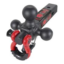 Suporte de engate Trailer Hitch Tri-Ball TOPTOW com preto fosco Suporte de engate Trailer Hitch Tri-Ball TOPTOW com preto fosco