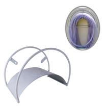 Suporte De Enrolar Mangueira Meia Lua Parede Branco