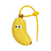 Suporte De Escova De Dente Portátil Em Forma De Banana Com Tampa Protetora Para Caminhadas E Camping