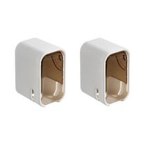 Suporte De Escova De Dentes Montado Na Parede 2PCS, Rack De Armazenamento Para Escova Elétrica À Suporte De Escova De Dentes Montado Na Parede 2PCS, Rack De Armazenamento Para Escova Elétrica À