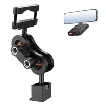 Suporte de espelho retrovisor com suporte de detector de radar para escolta Suporte de espelho retrovisor com suporte de detector de radar para escolta