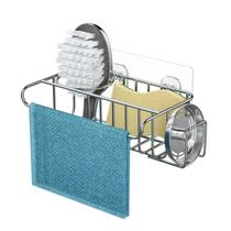 Suporte de esponja Sink Caddy HaPirm 4 em 1 em aço inoxidável