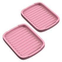 Suporte de esponja ZAPPOWARE Silicone 2 peças rosa